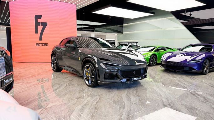 New Ferrari Purosangue, 6.5 l, 2025 in Dubai by F7 Motors, Black color. European Specs | AUTO.AE