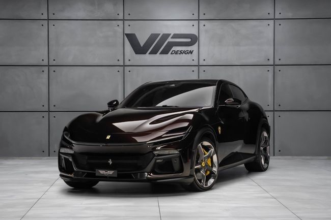 Used ⁦Ferrari Purosangue, 6.5 l, 2024⁩ in UAE, Dubai by VIP Design, Black color. Korean Specs | AUTO.AE | Listing #287817