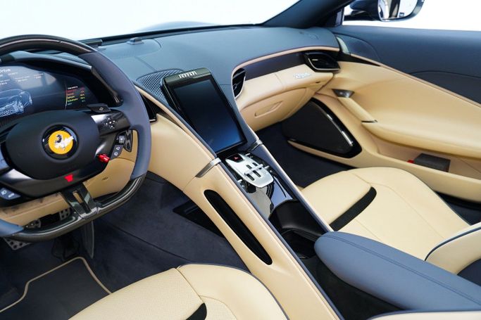 Used Ferrari Roma, 3.9 l, 2024 in Dubai by Exotic Cars, Blue color. Other | AUTO.AE