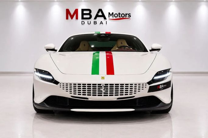 مستعملة Ferrari Roma, 3.9 l, 2022 في في دبي من MBA Motors، اللون أبيض. المواصفات الكورية | AUTO.AE | إعلان #269763
