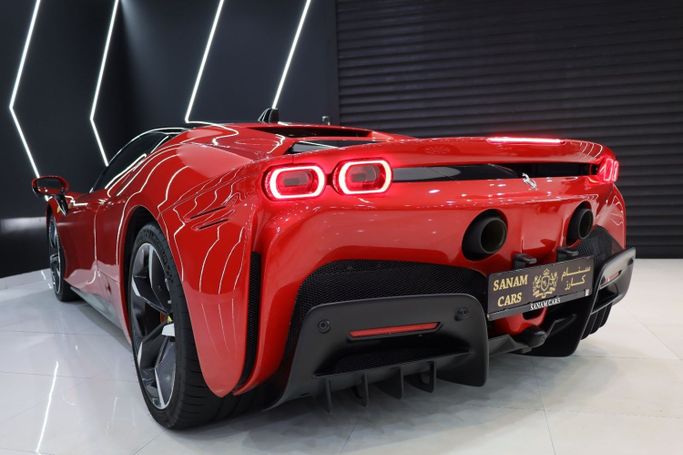 Used Ferrari SF90 Stradale Spider I, 4.0 l, 2022 in Dubai by Sanam Cars, Red color. GCC Specs | AUTO.AE