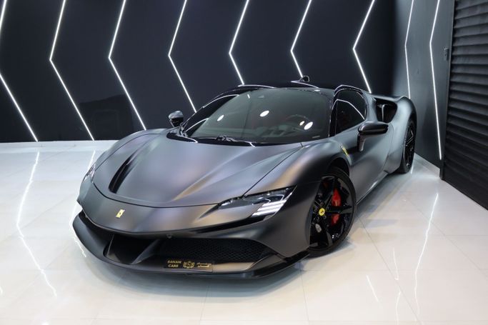 Used Ferrari SF90 Stradale I, 4.0 l, 2022 in Dubai by Sanam Cars, Black color. GCC Specs | AUTO.AE