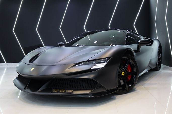 Used Ferrari SF90 Stradale I, 4.0 l, 2022 in Dubai by Sanam Cars, Black color. GCC Specs | AUTO.AE