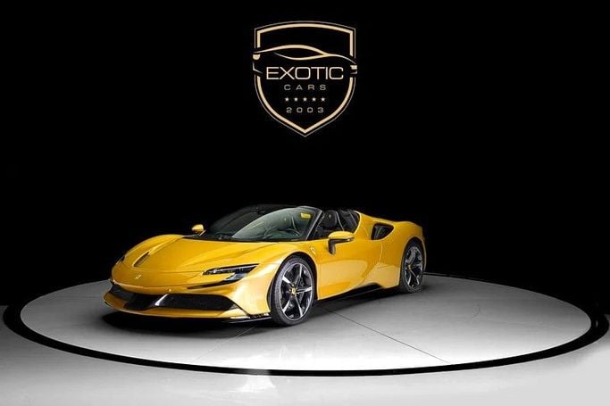 Новый Ferrari SF90 Stradale Spider I, 4.0 л, 2023 в Дубае от Exotic Cars Золотистый цвет. Other | AUTO.AE