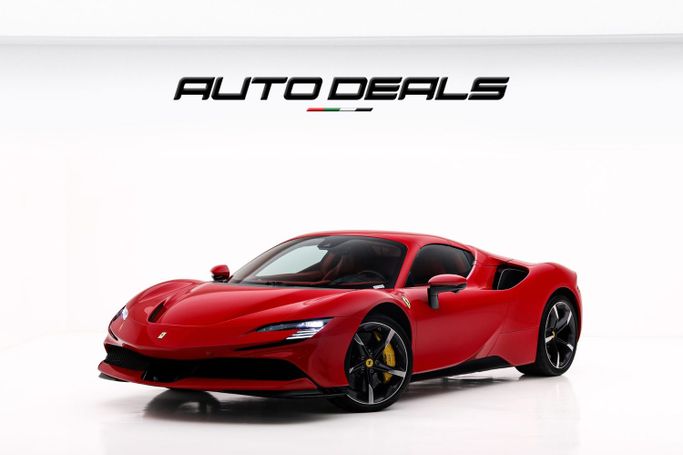 Подержанный Ferrari SF90 Stradale Spider I, 4.0 л, 2023 в Дубае от AUTO DEALS Красный цвет. GCC | AUTO.AE