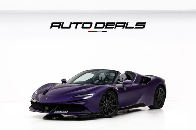Подержанный Ferrari SF90 Stradale I, 4.0 л, 2024 в Дубае от AUTO DEALS Пурпурный цвет. Европейская | AUTO.AE