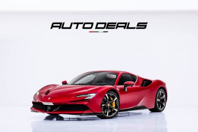 Подержанный Ferrari SF90 Stradale Spider I, 4.0 л, 2024 в Дубае от AUTO DEALS Красный цвет. GCC | AUTO.AE