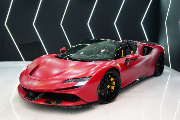 Used Ferrari SF90 Stradale Spider I, 4.0 l, 2024 in Dubai by Sanam Cars, Red color. European Specs | AUTO.AE | Listing #259106
