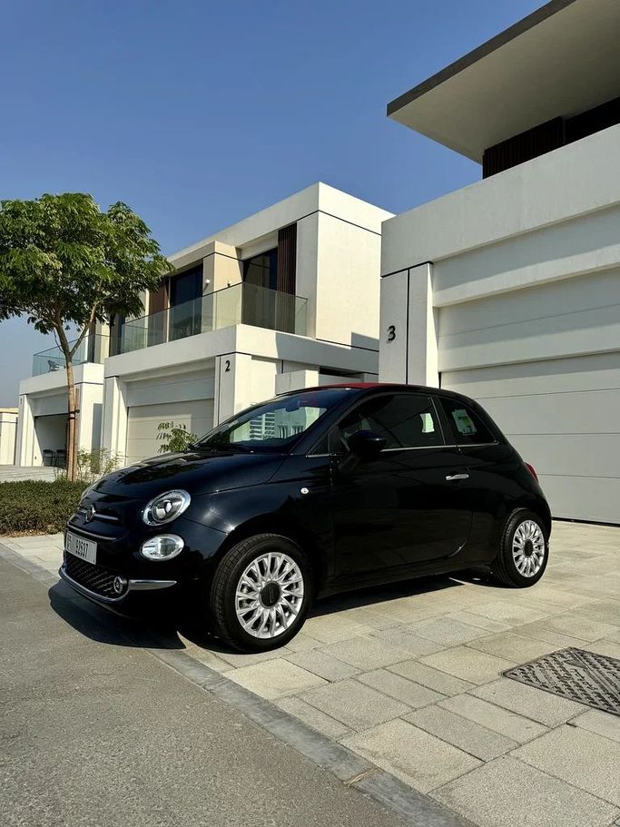 Fiat 500 II Рестайлинг, 2024 кабриолет abarth  класса в Дубае от Drivex Car Rental черный цвет | AUTO.AE