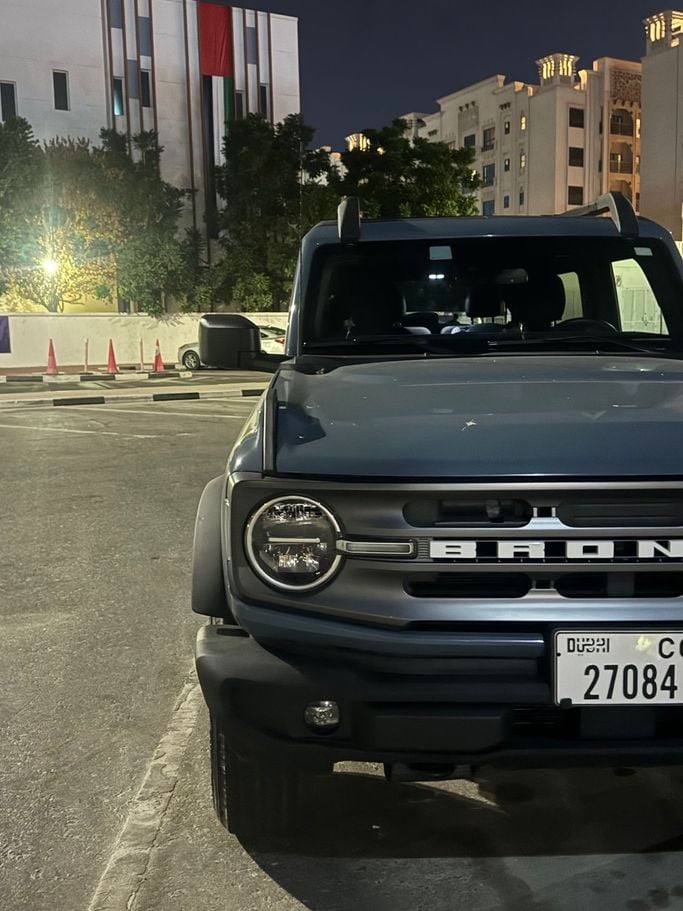 Used Ford Bronco VI, 2.3 l, 2022 in Dubai, Light Blue color. American Specs | AUTO.AE