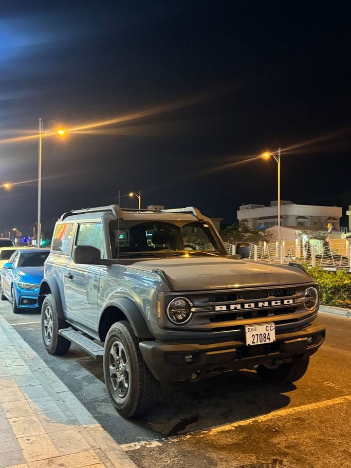 Used Ford Bronco VI, 2.3 l, 2022 in Dubai, Light Blue color. American Specs | AUTO.AE