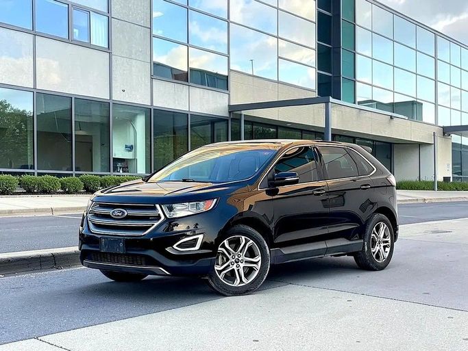 Подержанный Ford Edge II, 3.5 л, 2017 в Дубае от INFINITY DRIVE Черный цвет. GCC | AUTO.AE