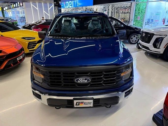 New Ford F-150 XIV Facelift, 5.0 l, 2025 in Dubai by GE Motors, Blue color. GCC Specs | AUTO.AE