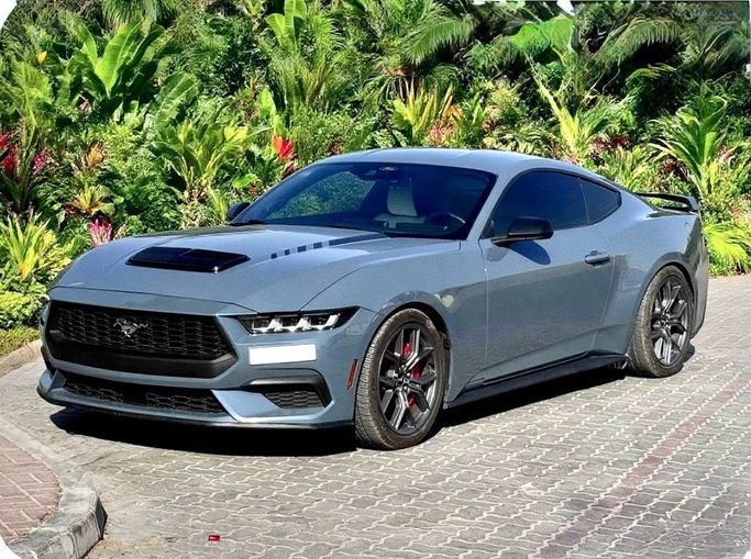 Used Ford Mustang VII, 2.3 l, 2024 in Dubai, Light Blue color. American Specs | AUTO.AE