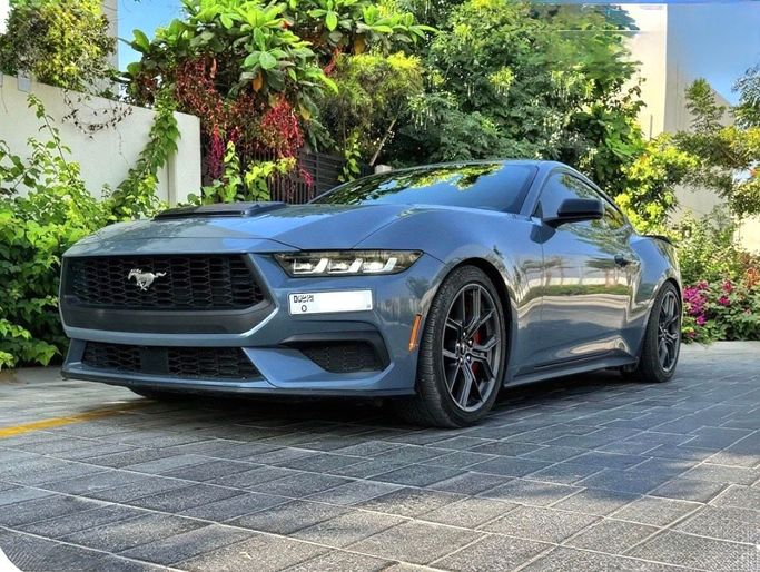 Used Ford Mustang VII, 2.3 l, 2024 in Dubai, Light Blue color. American Specs | AUTO.AE