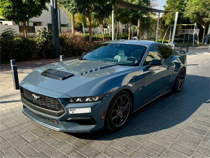 Used Ford Mustang VII, 2.3 l, 2024 in Dubai, Light Blue color. American Specs | AUTO.AE