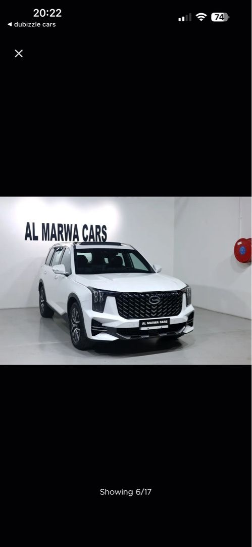 Used ⁦GAC GS8 II, 2.0 l, 2023⁩ in UAE, Dubai by AL MARWA CARS, White color. GCC Specs | AUTO.AE | Listing #286304