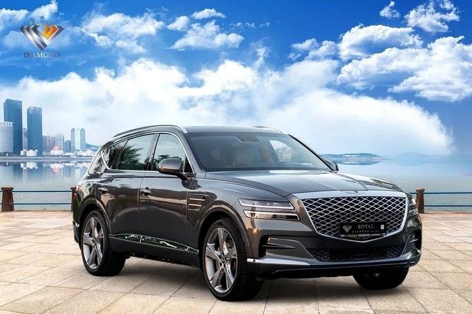 Used Genesis GV80 I, 3.5 l, 2023 in Dubai by Royal Diamond Motors, Grey color. GCC Specs | AUTO.AE