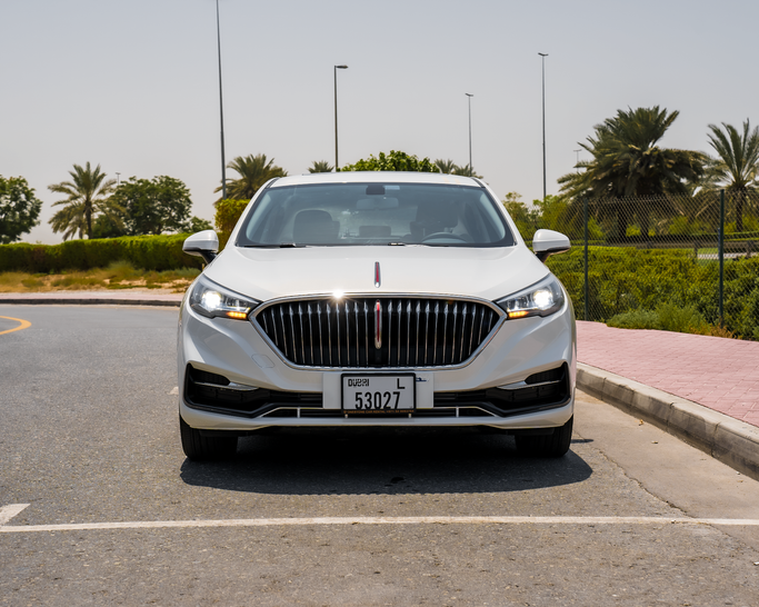 Hongqi H5 II, 2023  sedan for rent in Dubai by One by One Car Rental - Angelyn, white color | AUTO.AE