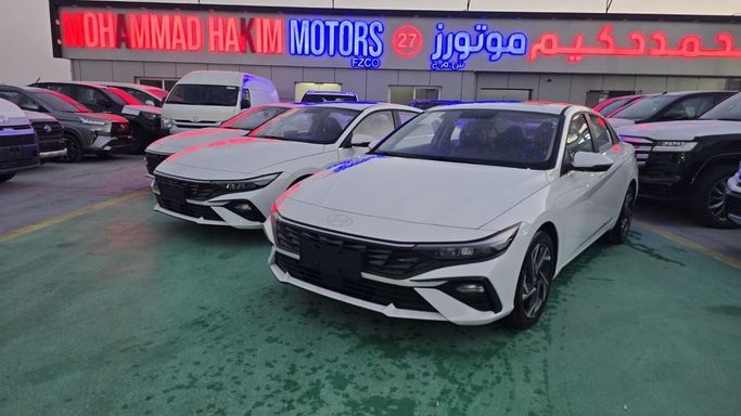 New Hyundai Elantra VII (CN7) Facelift, 1.5 l, 2025 in Dubai by Mohamed Hakim Motors, White color. Chinese Specs | AUTO.AE