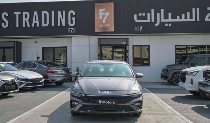 New Hyundai Elantra VII (CN7) Facelift, 1.6 l, 2024 in Dubai by F7 Motors, Grey color. GCC Specs | AUTO.AE
