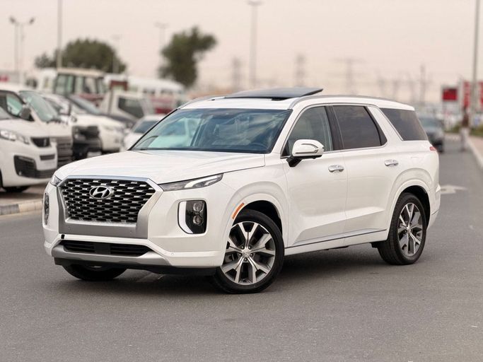 Подержанный Hyundai Palisade I, 3.8 л, 2021 в Дубае от GHAZNI MOTORS Белый цвет. Американская | AUTO.AE