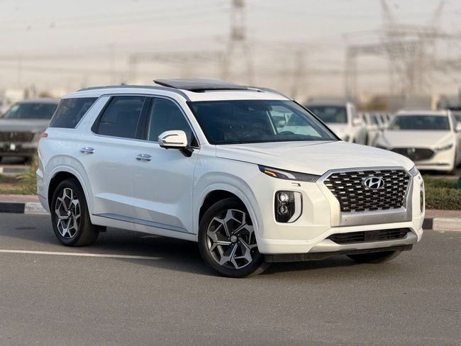 Подержанный Hyundai Palisade I, 3.8 л, 2021 в Дубае от GHAZNI MOTORS Белый цвет. Американская | AUTO.AE | Объявление #259119