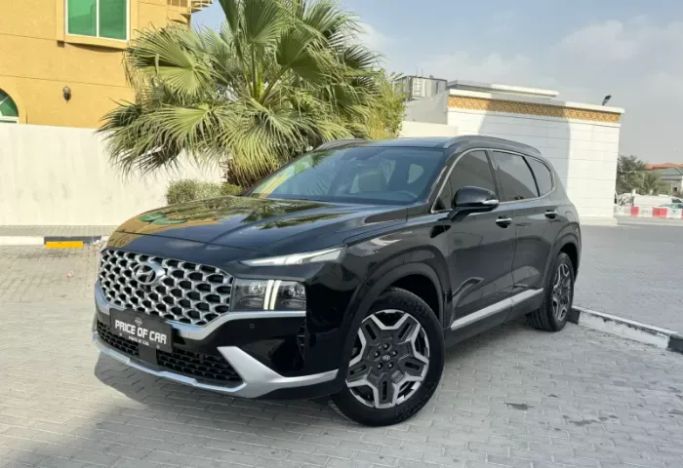 Подержанный Hyundai Santa Fe IV Рестайлинг, 3.5 л, 2021 в Дубае от Price Of Car Черный цвет. GCC | AUTO.AE