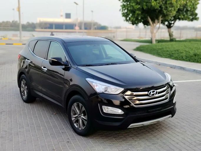 Подержанный Hyundai Santa Fe III, 2.4 л, 2016 в Дубае от NEW ABU TAJ MOTORS Черный цвет. Американская | AUTO.AE | Объявление #262621