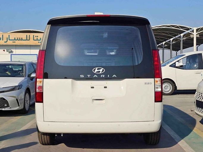 New Hyundai Staria, 2.2 l, 2025 in Dubai by SK Motors, White color. GCC Specs | AUTO.AE