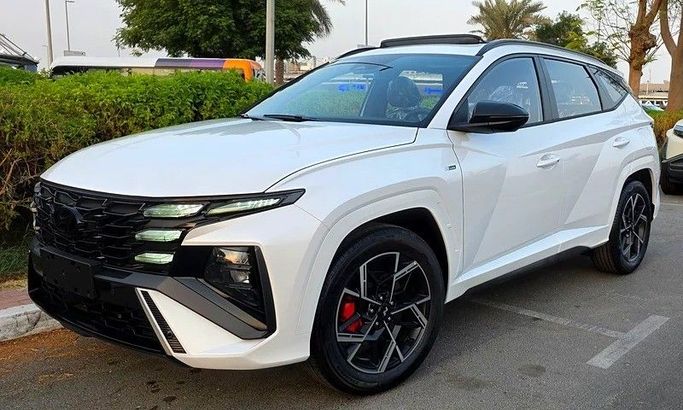 New Hyundai Tucson IV Facelift, 1.5 l, 2025 in Dubai by Passion Motors, White color. Chinese Specs | AUTO.AE