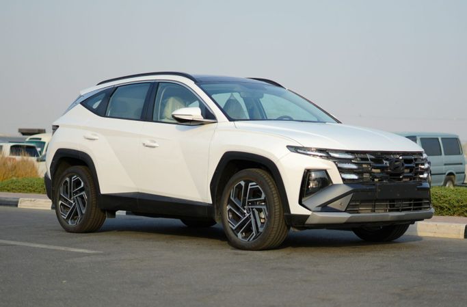 Новый Hyundai Tucson IV (NX4) Рестайлинг, 1.6 л, 2025 в Дубае от CGM Auto Белый цвет.  | AUTO.AE | Объявление #254084