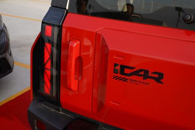 New iCar 03, 2025 in Dubai by TRADEX FRANCE MOTORS, Red color. Other | AUTO.AE