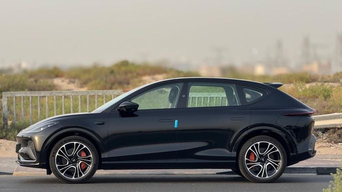 New IM Motors (Zhiji) LS7, 2025 in Dubai by MENAMOTORS, Black color. Chinese Specs | AUTO.AE