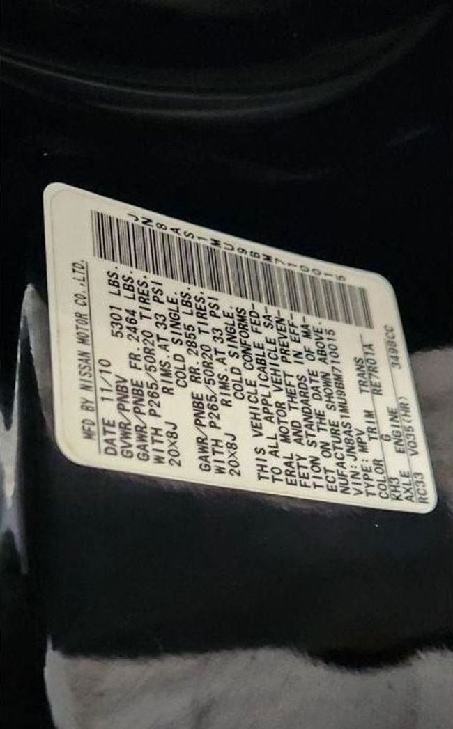 Used Infiniti FX II (S51), 3.5 l, 2011 in Dubai by Gulf Motors, Black color. Japanese Specs | AUTO.AE