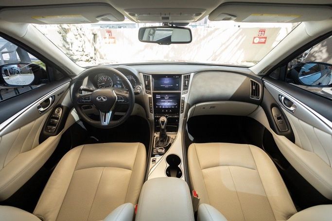 Used Infiniti Q50 I Facelift, 3.0 l, 2023 in Dubai by Linda Cars, Grey color. GCC Specs | AUTO.AE