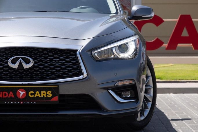 Used Infiniti Q50 I Facelift, 3.0 l, 2023 in Dubai by Linda Cars, Grey color. GCC Specs | AUTO.AE