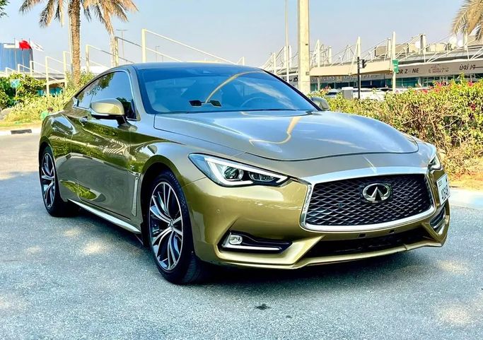 Подержанный Infiniti Q60 II, 3.0 л, 2018 в Дубае от Auto Links LLC Золотистый цвет. GCC | AUTO.AE