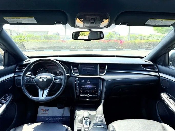 Used Infiniti QX55, 2.0 l, 2022 in Dubai by AG Motors, Light Blue color. GCC Specs | AUTO.AE