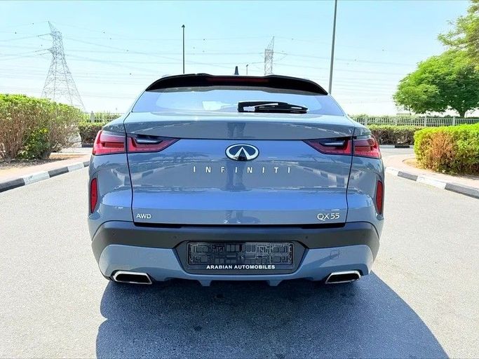 Used Infiniti QX55, 2.0 l, 2022 in Dubai by AG Motors, Light Blue color. GCC Specs | AUTO.AE