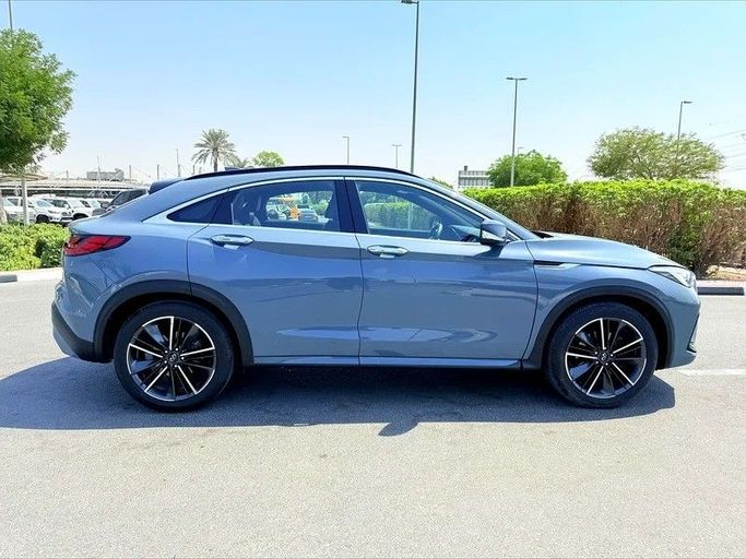 Used Infiniti QX55, 2.0 l, 2022 in Dubai by AG Motors, Light Blue color. GCC Specs | AUTO.AE