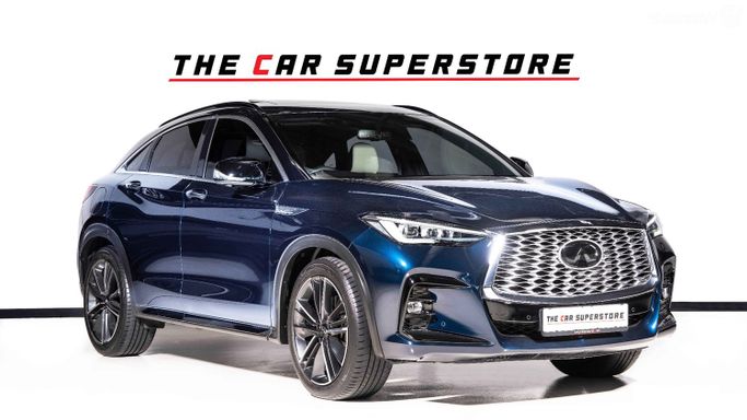 Подержанный Infiniti QX55, 2.0 л, 2022 в Дубае от The Car Superstore Синий цвет. GCC | AUTO.AE