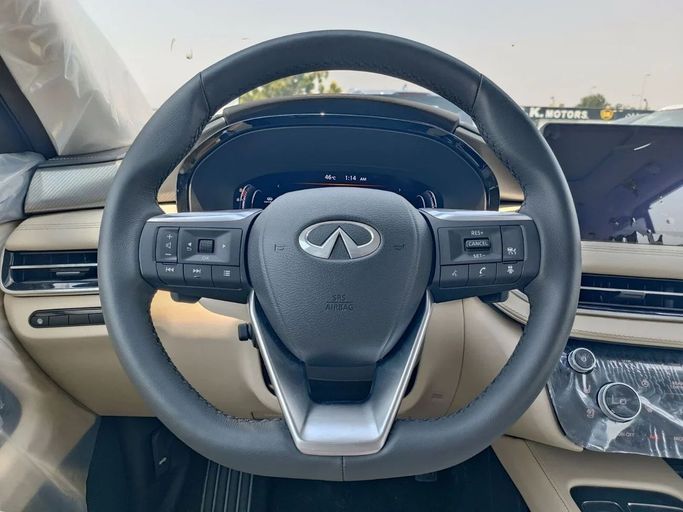 New Infiniti QX60 II, 3.5 l, 2023 in Dubai by SK Motors, Grey color. GCC Specs | AUTO.AE