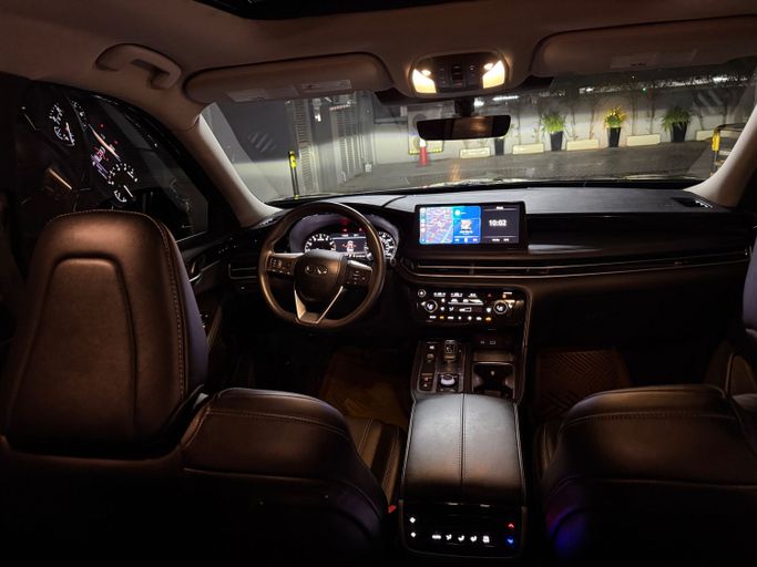 Used Infiniti QX60 II, 3.5 l, 2024 in Dubai, Black color. American Specs | AUTO.AE