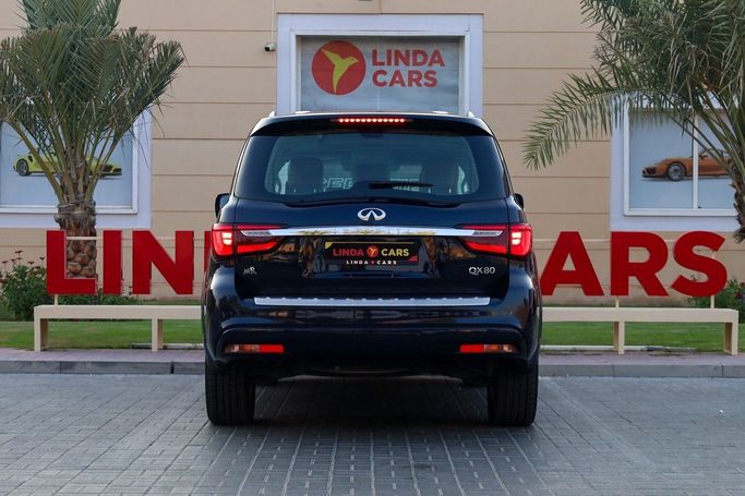 Used Infiniti QX80 I Facelift 3, 5.6 l, 2020 in Dubai by Linda Cars, Blue color. GCC Specs | AUTO.AE