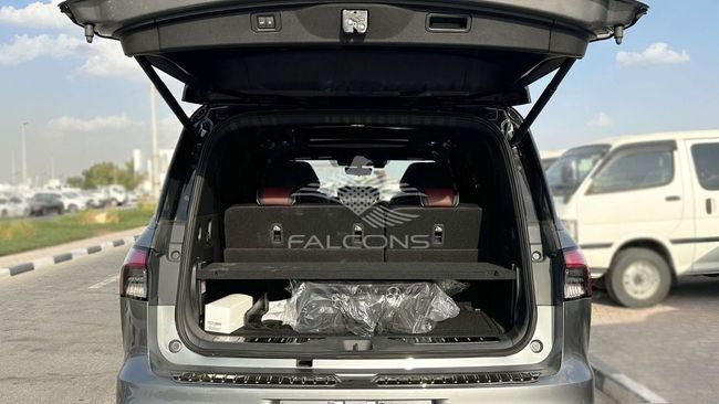 New Infiniti QX80 II, 3.5 l, 2025 in Dubai by Falcons GT Motors FZCO, Grey color. GCC Specs | AUTO.AE