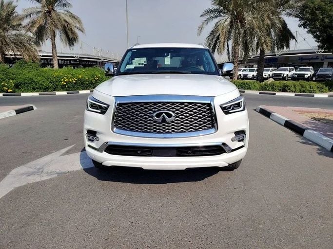 Новый Infiniti QX80 I Рестайлинг 3, 5.6 л, 2023 в Дубае от Great West East Auto Белый цвет. Американская | AUTO.AE