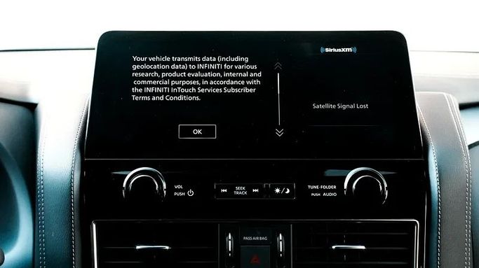 Подержанный Infiniti QX80 I Рестайлинг 3, 5.6 л, 2022 в Дубае от 8 Ba Motors Белый цвет. Канадская | AUTO.AE