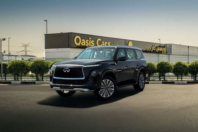 جديدة Infiniti QX80 ثانياً, 3.5 l, 2026 في في دبي من OASIS CARS، اللون أسود. مواصفات الخليج | AUTO.AE
