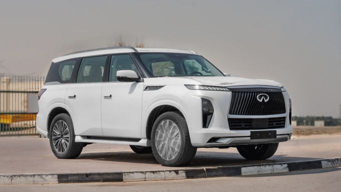 جديدة Infiniti QX80 ثانياً, 3.5 l, 2026 في في دبي من CGM Auto، اللون أبيض.  | AUTO.AE | إعلان #254252